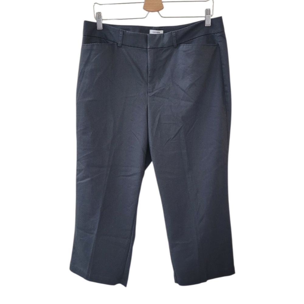 DOCKER'S Dark Grey Ideal Fit Metro Capri Pant Size 14